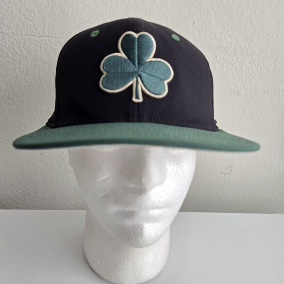 Nike True Notre Dame Clover Logo Baseball Cap Blue Green Hat M/ L Irish Celtics - Picture 1 of 9